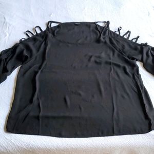 NWOT Torrid Ladder Sleeve Georgette Blouse Size 1